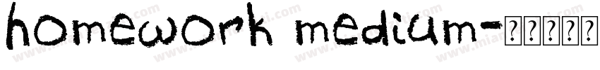 homework medium字体转换